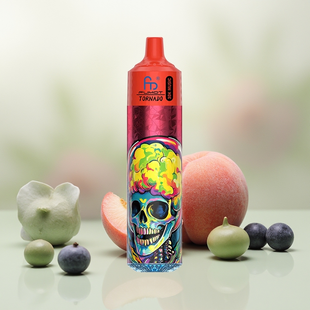 Wholesale Pakistan Fumot Randm Tornado 30000 Puffs Disposable Vape Peach Berries 2%,5% Nicotine Contain