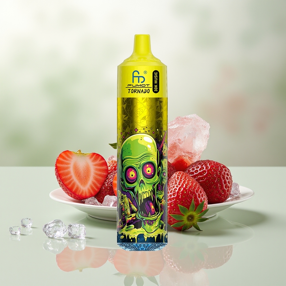Wholesale Pakistan Fumot Randm Tornado 30000 Puffs Disposable Vape Strawberry Ice 2%,5% Nicotine Contain