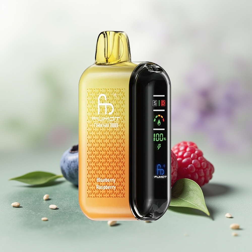 Wholesale Pakistan Fumot Tornado 20000 Puffs Disposable Vape Blueberry Raspberry 20mg/ml Nicotine Contain