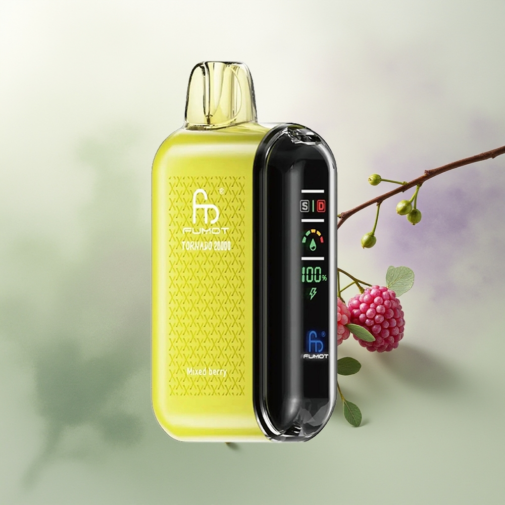 Wholesale Pakistan Fumot Tornado 20000 Puffs Disposable Vape Mixed Berry 20mg/ml Nicotine Contain