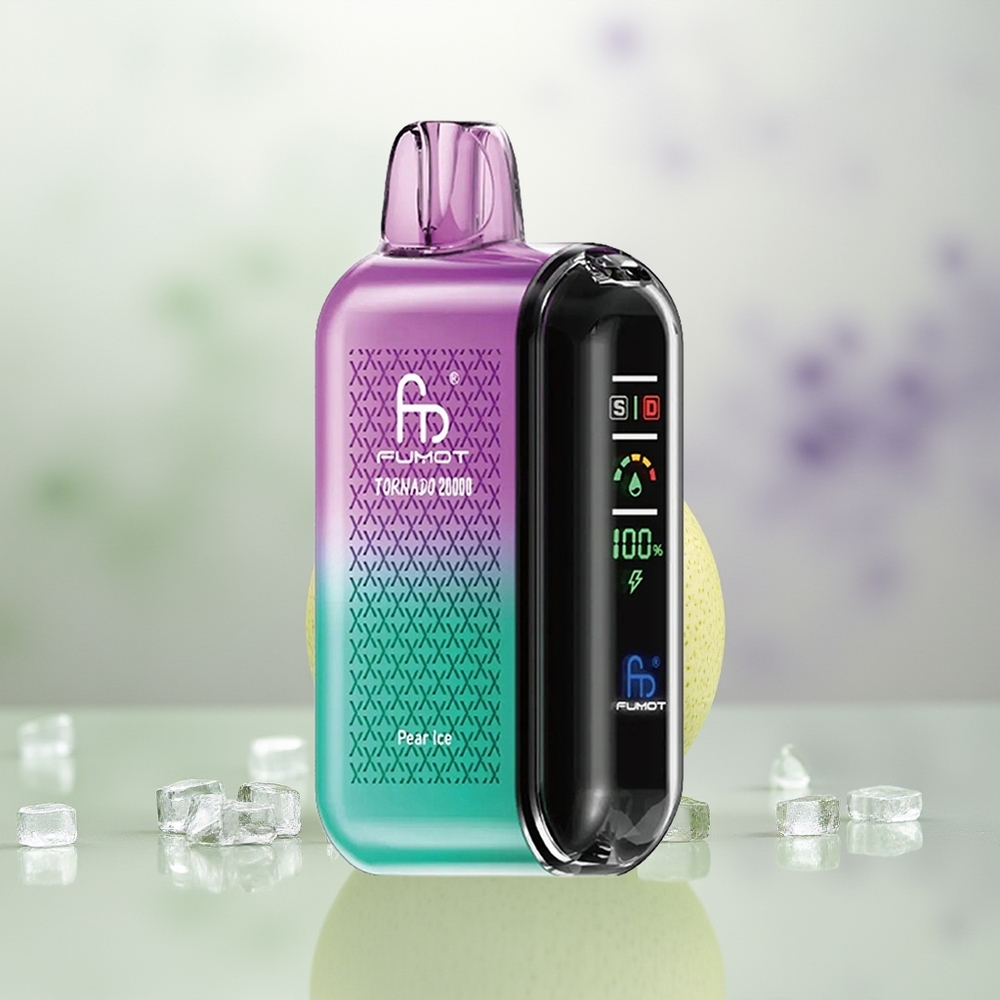 Wholesale Pakistan Fumot Tornado 20000 Puffs Disposable Vape Pear Ice 20mg/ml Nicotine Contain