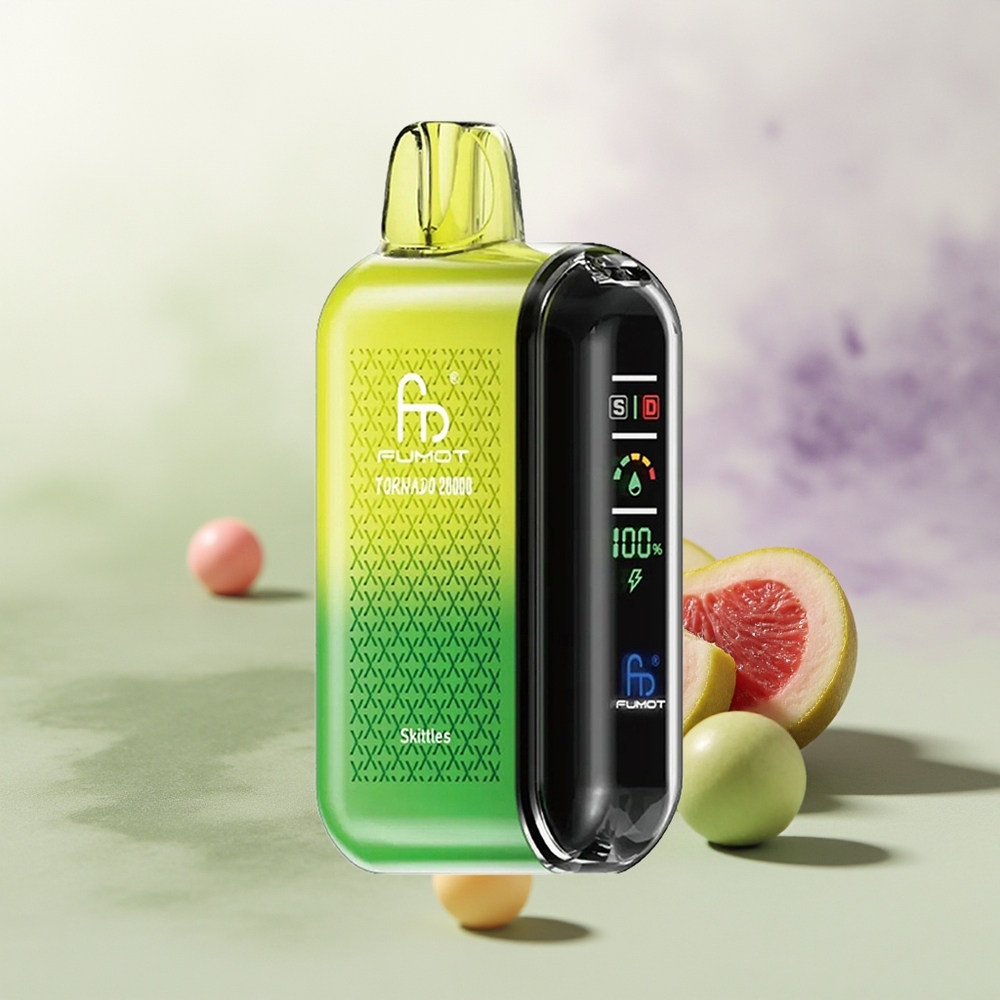 Wholesale Pakistan Fumot Tornado 20000 Puffs Disposable Vape Skittles 20mg/ml Nicotine Contain