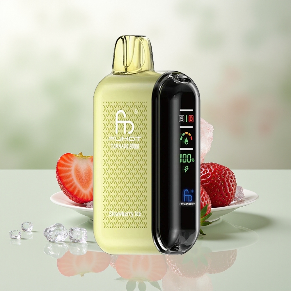 Wholesale Pakistan Fumot Tornado 20000 Puffs Disposable Vape Strawberry Ice 20mg/ml Nicotine Contain