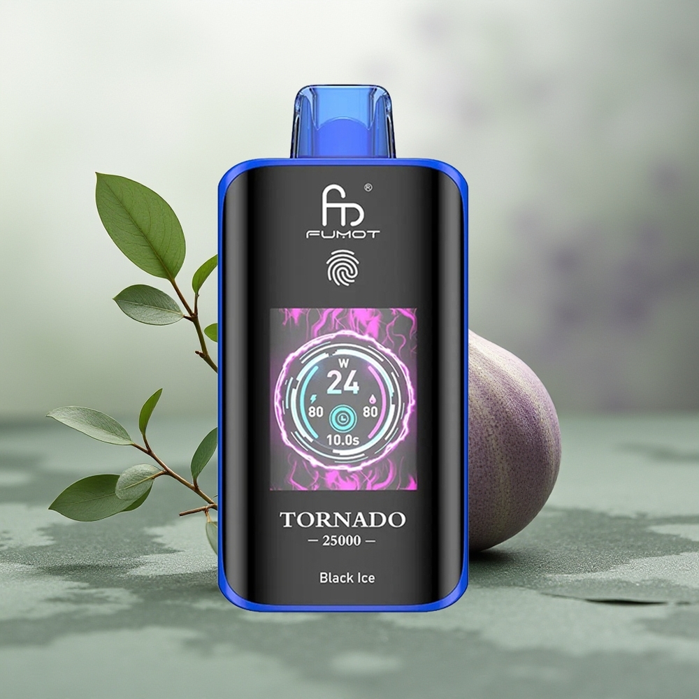 Wholesale Pakistan Fumot Tornado 25000 Puffs Disposable Vape Black Ice 0%,2%,3%,5% Nicotine Contain