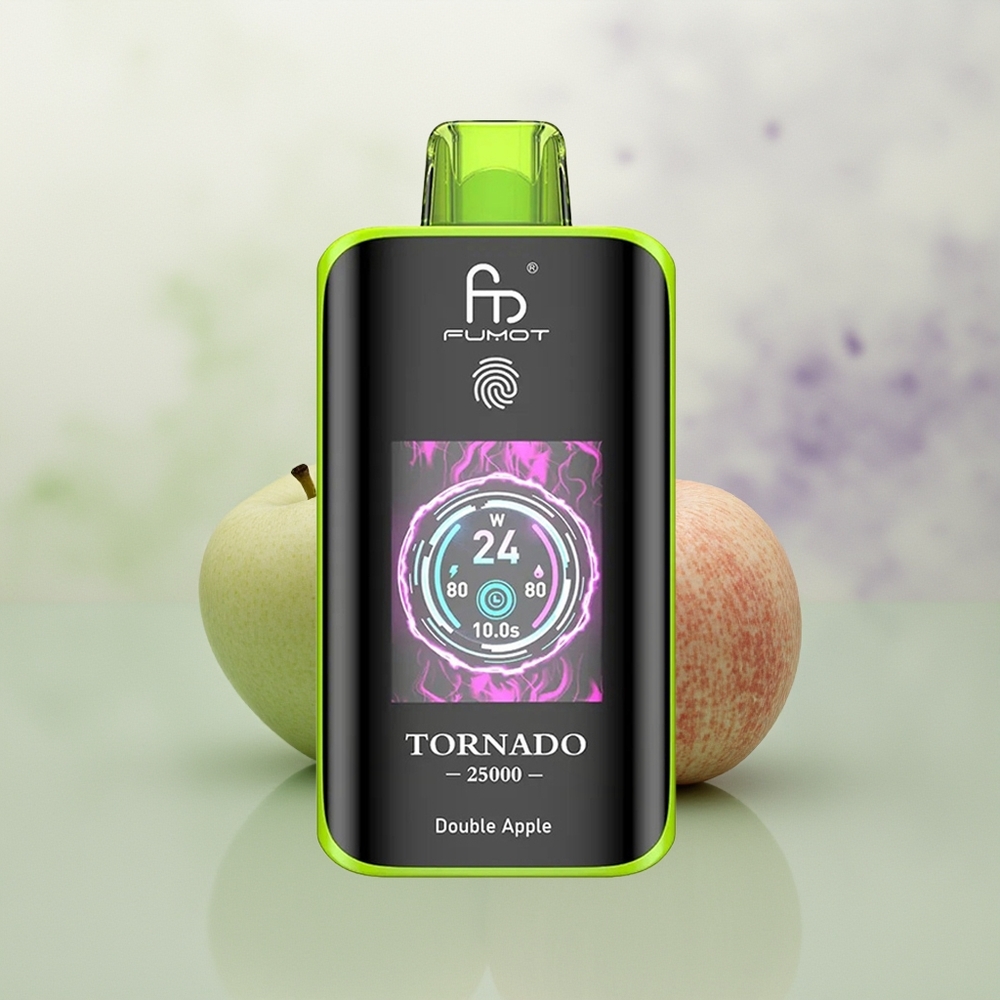 Wholesale Pakistan Fumot Tornado 25000 Puffs Disposable Vape Double Apple 0%,2%,3%,5% Nicotine Contain