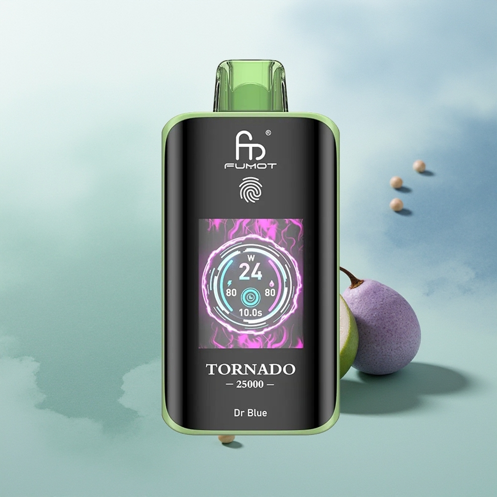 Wholesale Pakistan Fumot Tornado 25000 Puffs Disposable Vape Dr Blue 0%,2%,3%,5% Nicotine Contain