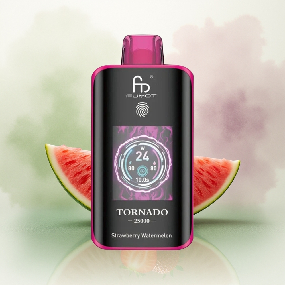 Wholesale Pakistan Fumot Tornado 25000 Puffs Disposable Vape Strawberry Watermelon 0%,2%,3%,5% Nicotine Contain