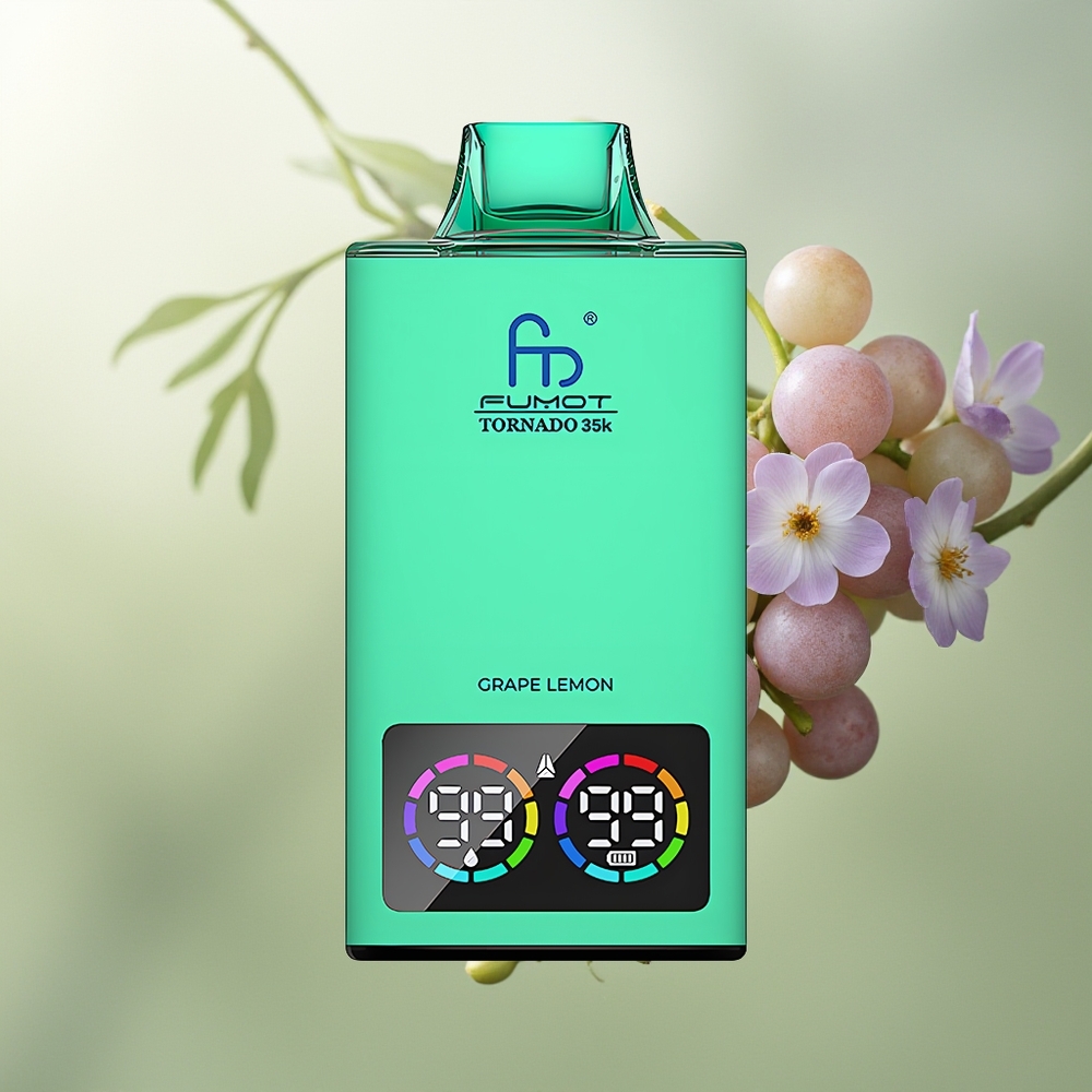 Wholesale Pakistan Fumot Tornado 35000 Disposable Vape Grape Lemon
