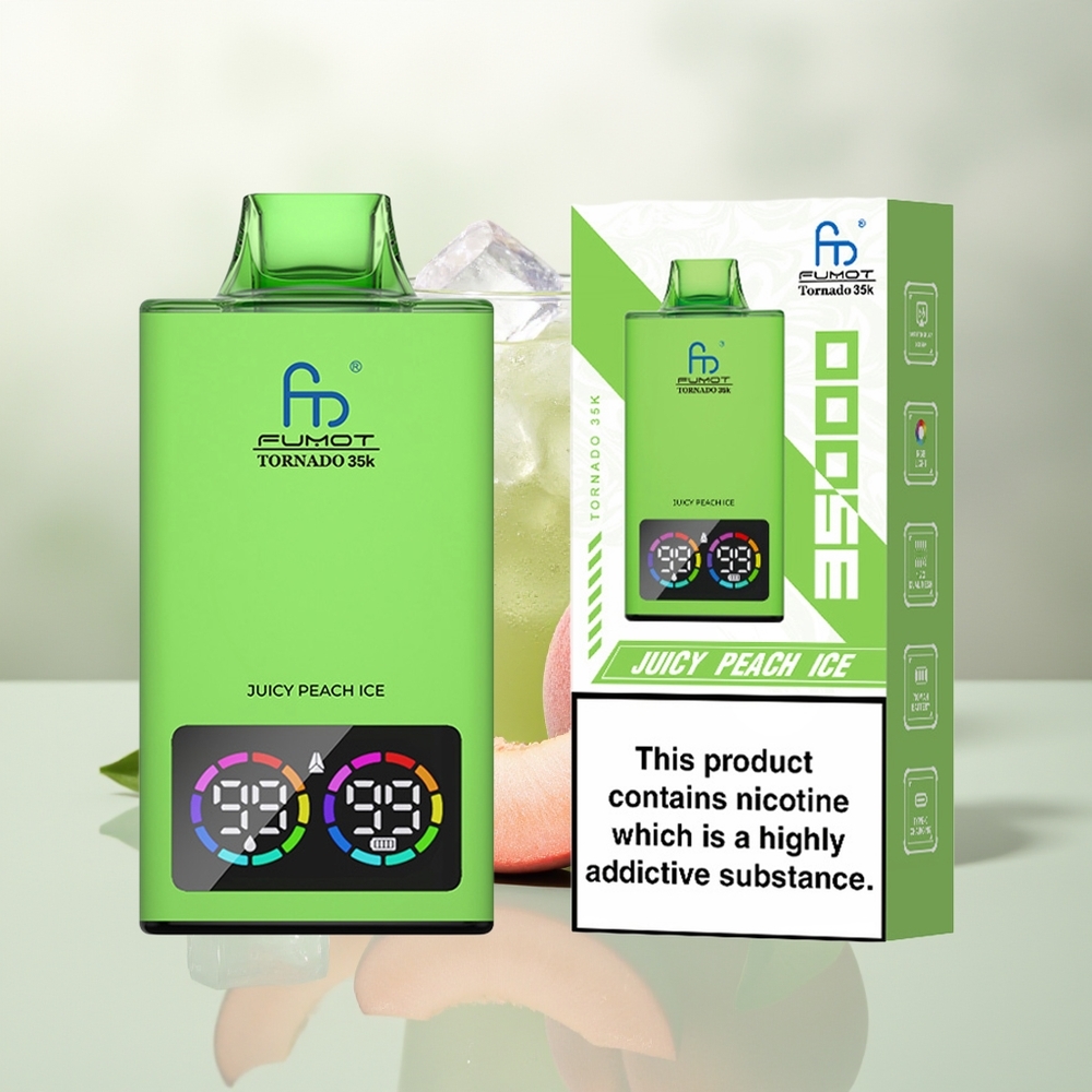 Wholesale Pakistan Fumot Tornado 35000 Disposable Vape Juicy Peach Ice
