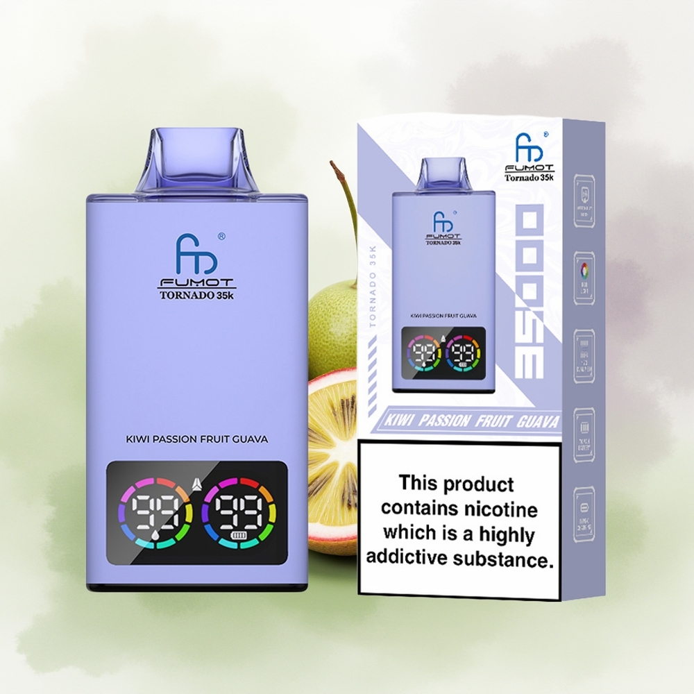 Wholesale Pakistan Fumot Tornado 35000 Disposable Vape Kiwi Passion Fruit Guava