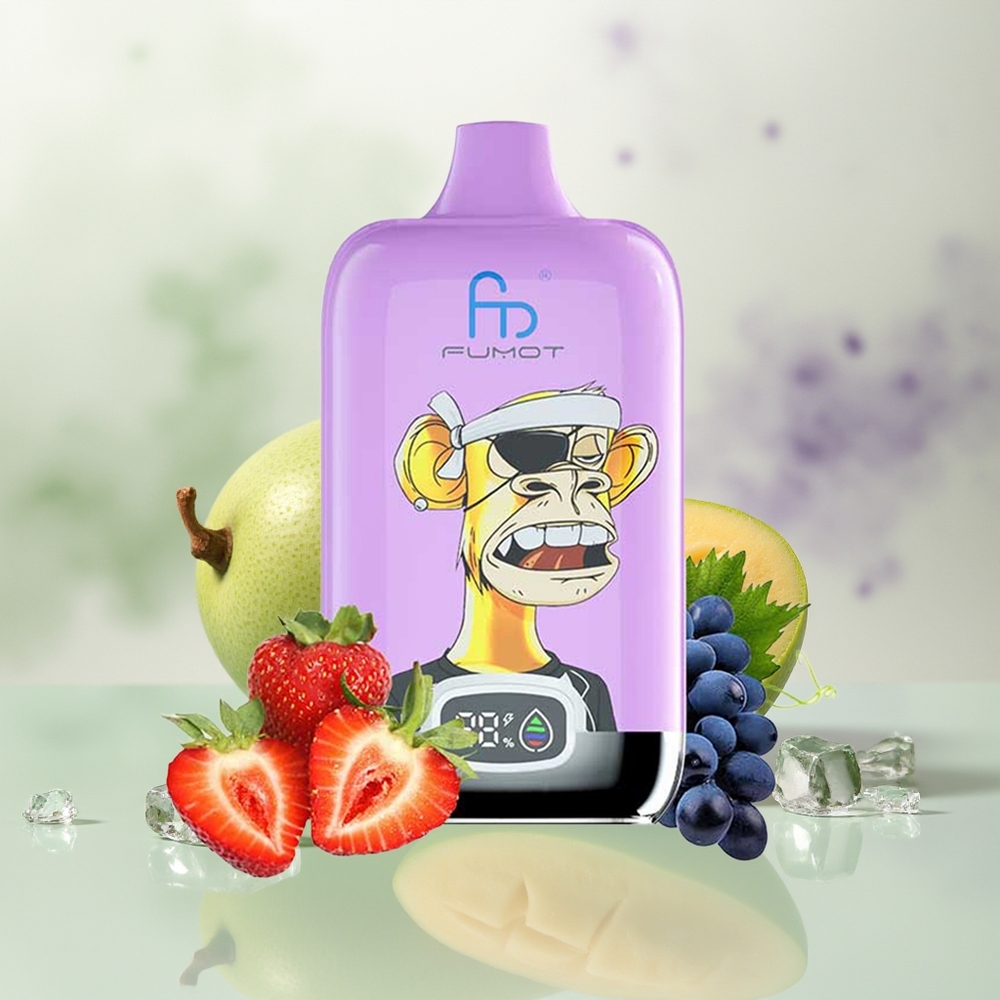 Wholesale Pakistan Fumot Tornado Digital Box 12000 Puffs Disposable Vape Mango On Ice 0%,2%,3%,5% Nicotine Contain
