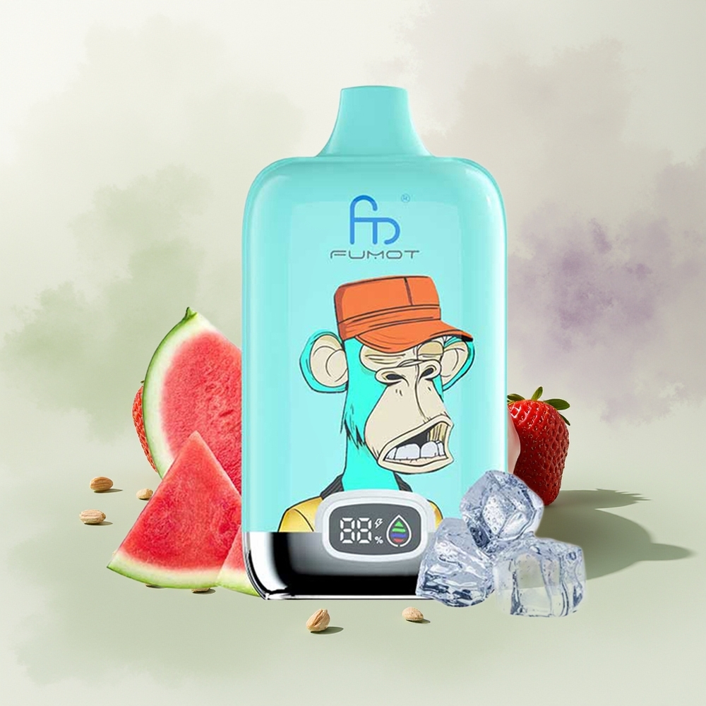 Wholesale Pakistan Fumot Tornado Digital Box 12000 Puffs Disposable Vape Strawberry Donut 0%,2%,3%,5% Nicotine Contain