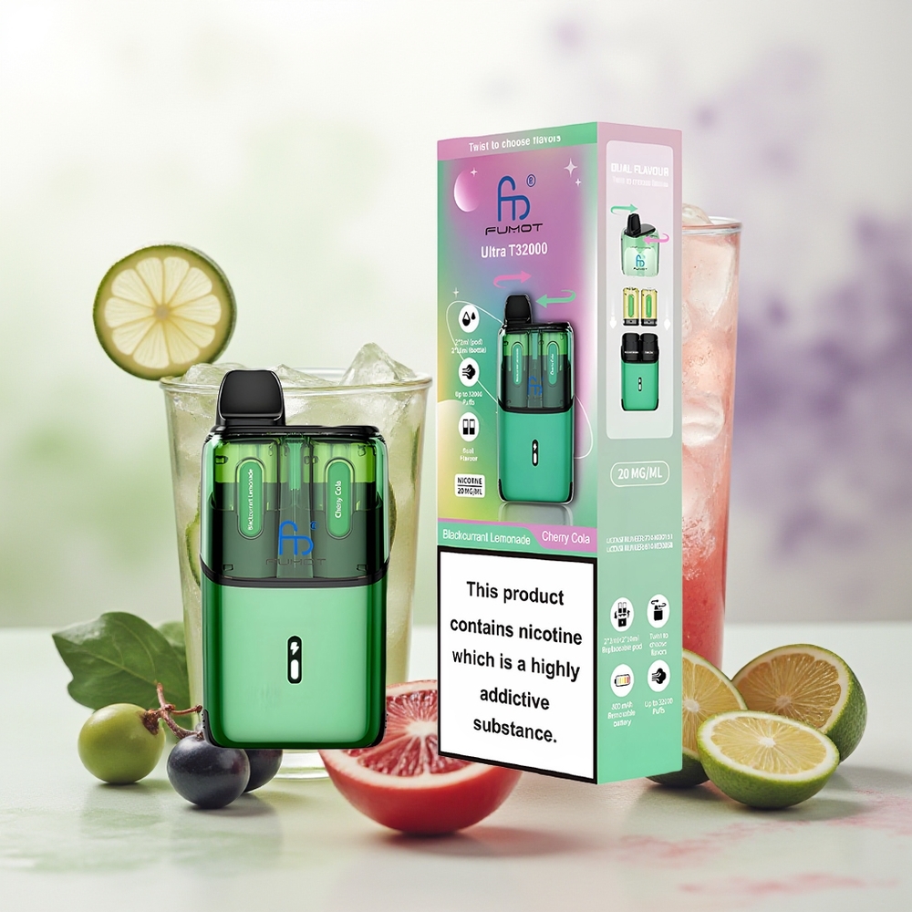 Wholesale Pakistan Fumot Ultra T32000 Disposable Vape Blackcurrant Lemonade - Cherry Cola 20mg/ml Nicotine Contain