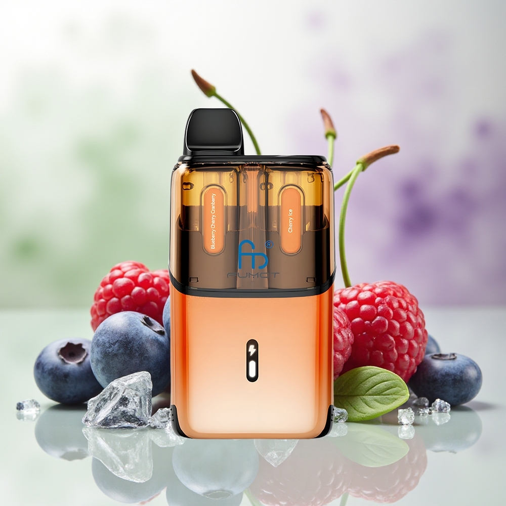 Wholesale Pakistan Fumot Ultra T32000 Disposable Vape Blueberry Cherry Cranberry - Cherry Ice 20mg/ml Nicotine Contain