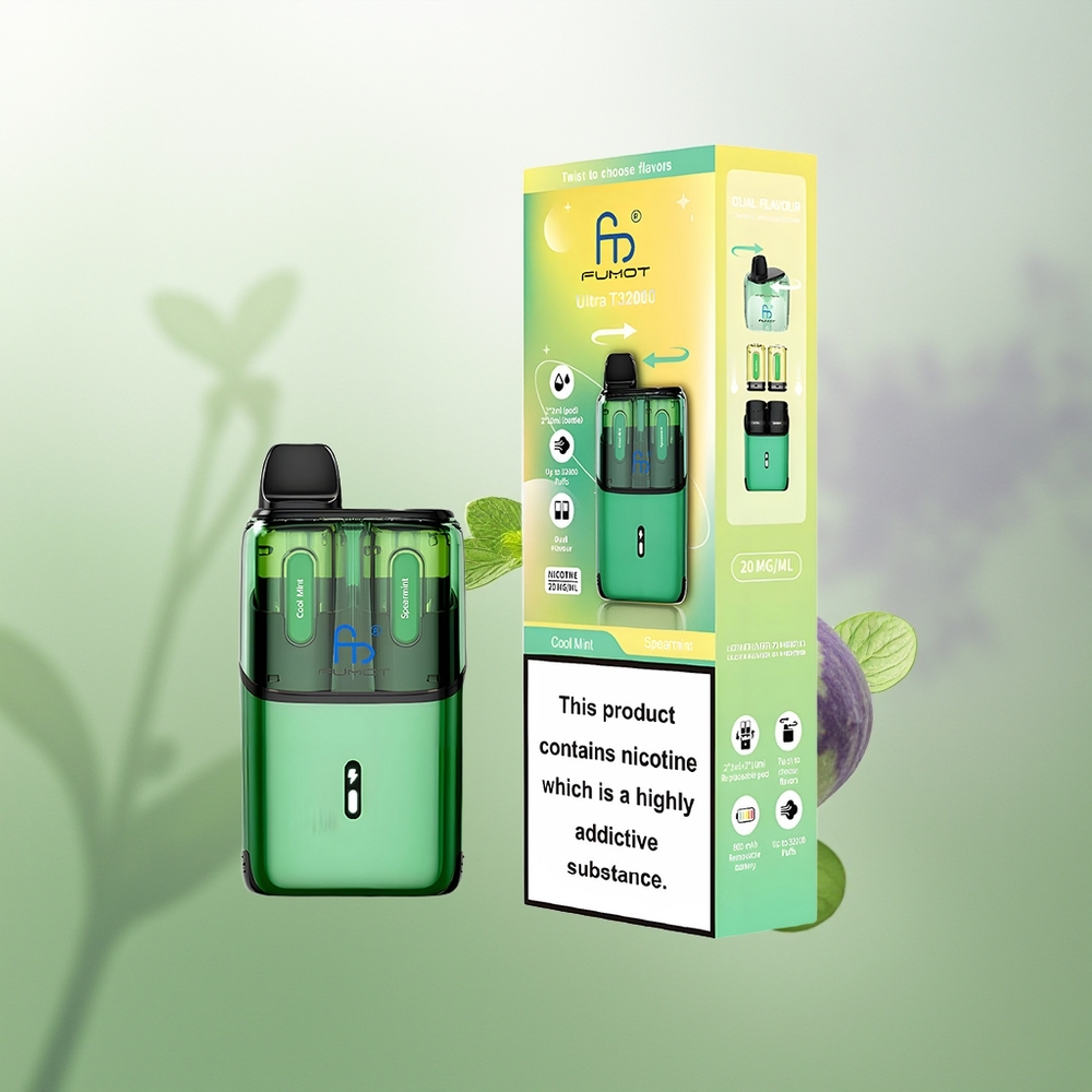 Wholesale Pakistan Fumot Ultra T32000 Disposable Vape Cool Mint - Spearmint 20mg/ml Nicotine Contain