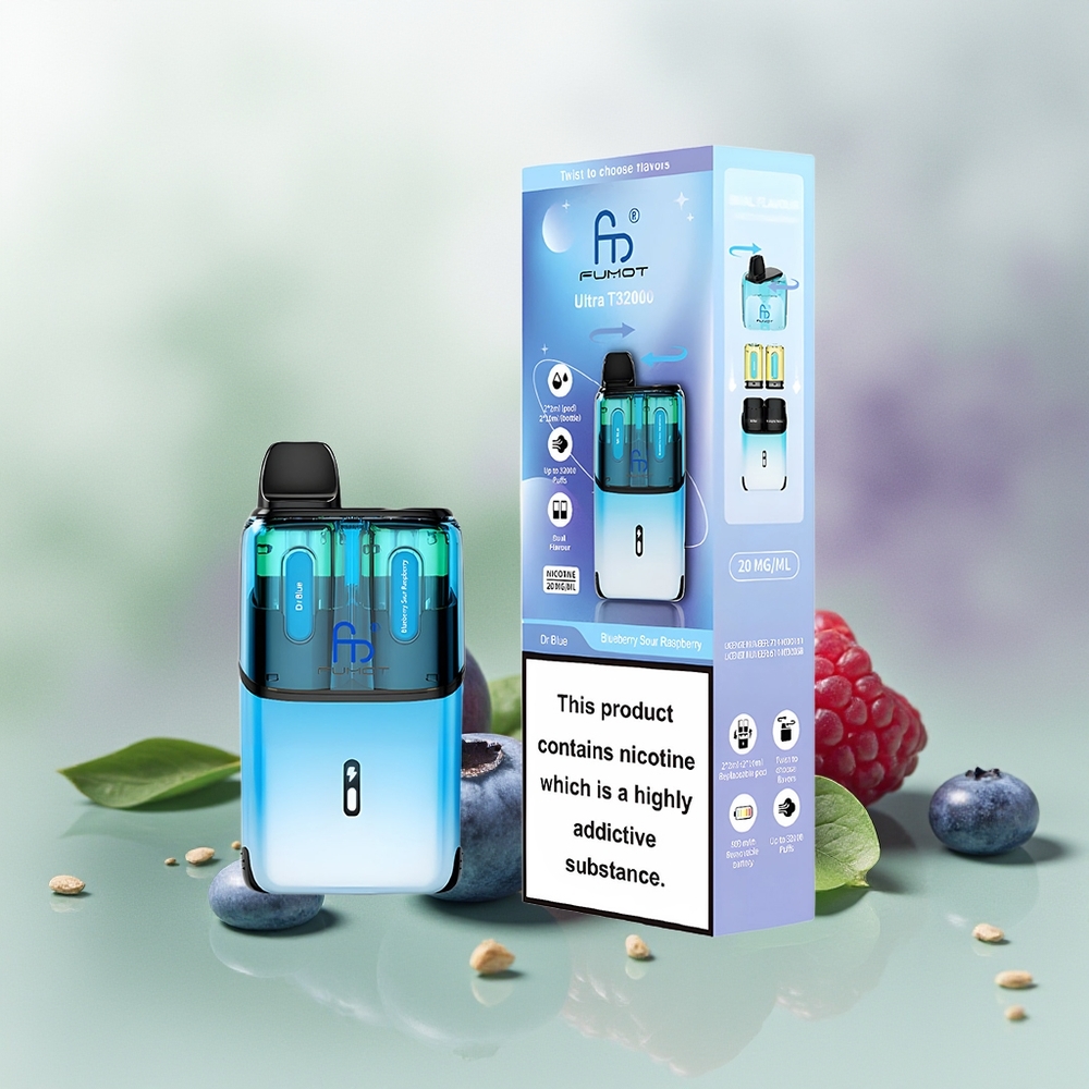 Wholesale Pakistan Fumot Ultra T32000 Disposable Vape Dr Blue - Blueberry Sour Raspberry 20mg/ml Nicotine Contain