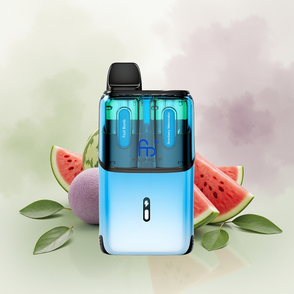 Wholesale Pakistan Fumot Ultra T32000 Disposable Vape Fruit Bomb -Strawberry Watermelon 20mg/ml Nicotine Contain