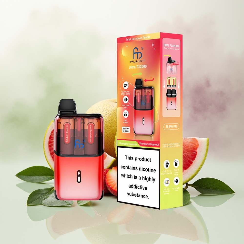 Wholesale Pakistan Fumot Ultra T32000 Disposable Vape Strawberry Grapefruit - Strawberry Dragonfruit 20mg/ml Nicotine Contain