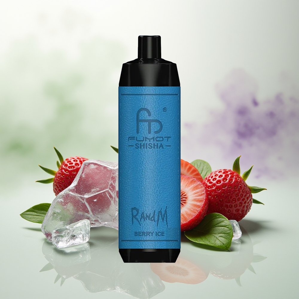 Wholesale Pakistan RandM Fumot Shisha 10000 Puffs Disposable Vape Berry Ice 5mg/ml Nicotine Contain