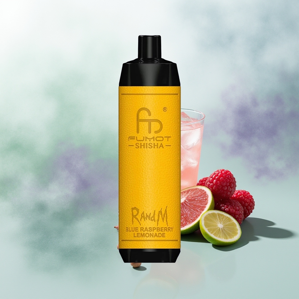 Wholesale Pakistan RandM Fumot Shisha 10000 Puffs Disposable Vape Blue Raspberry Lemonade 5mg/ml Nicotine Contain