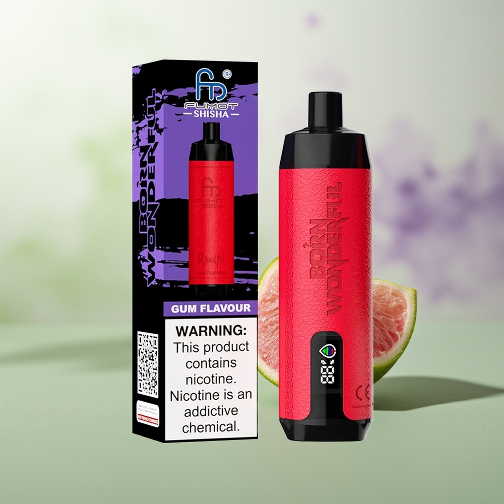 Wholesale Pakistan RandM Fumot Shisha 10000 Puffs Disposable Vape Gum Flavour 5mg/ml Nicotine Contain