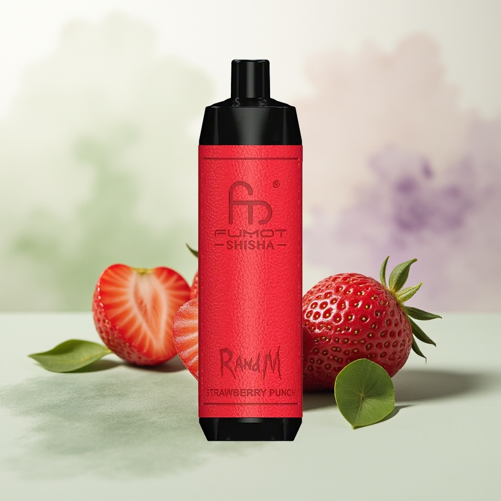Wholesale Pakistan RandM Fumot Shisha 10000 Puffs Disposable Vape Strawberry Punch 5mg/ml Nicotine Contain