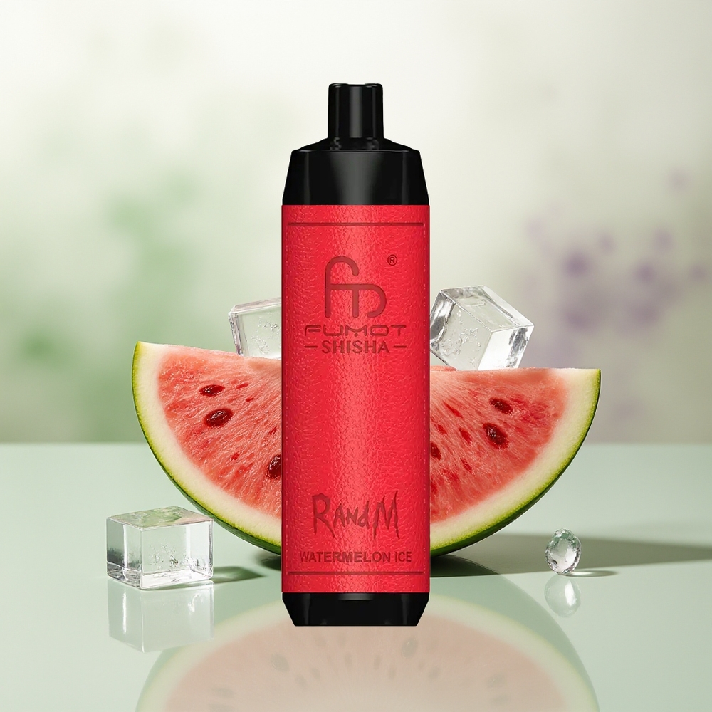 Wholesale Pakistan RandM Fumot Shisha 10000 Puffs Disposable Vape Watermelon Ice 5mg/ml Nicotine Contain