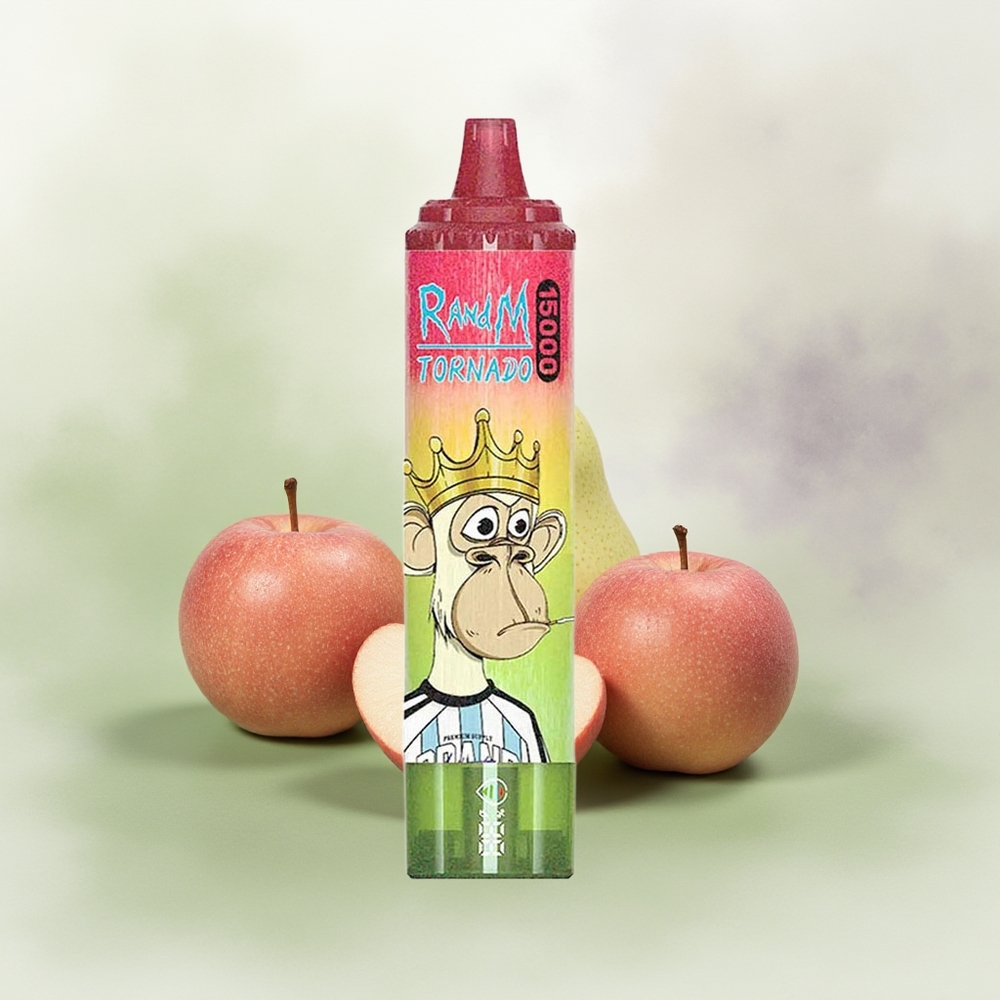 Wholesale Pakistan RandM Fumot Tornado 15000 Puffs Disposable Vape Apple Peach Pear 0%,2%,3%,5% Nicotine Contain