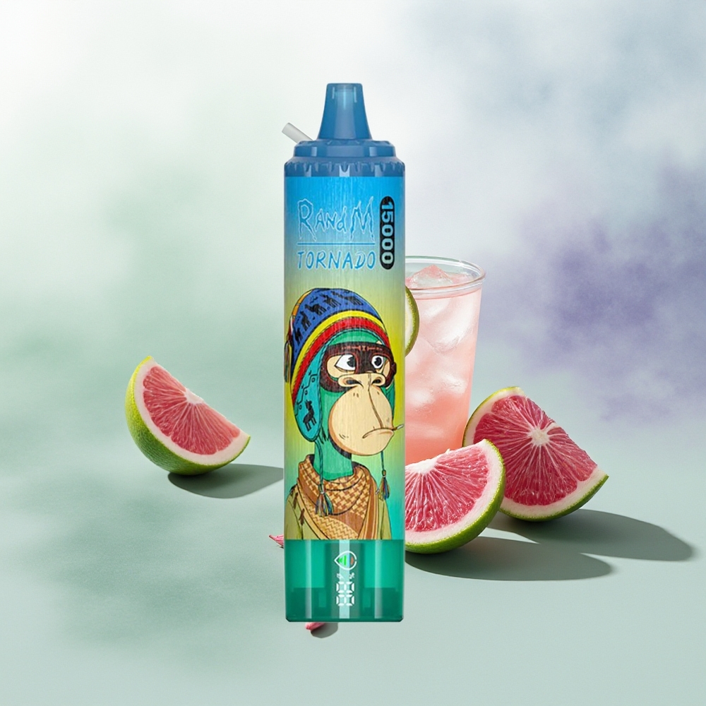 Wholesale Pakistan RandM Fumot Tornado 15000 Puffs Disposable Vape Blue Razz Lemonade 0%,2%,3%,5% Nicotine Contain