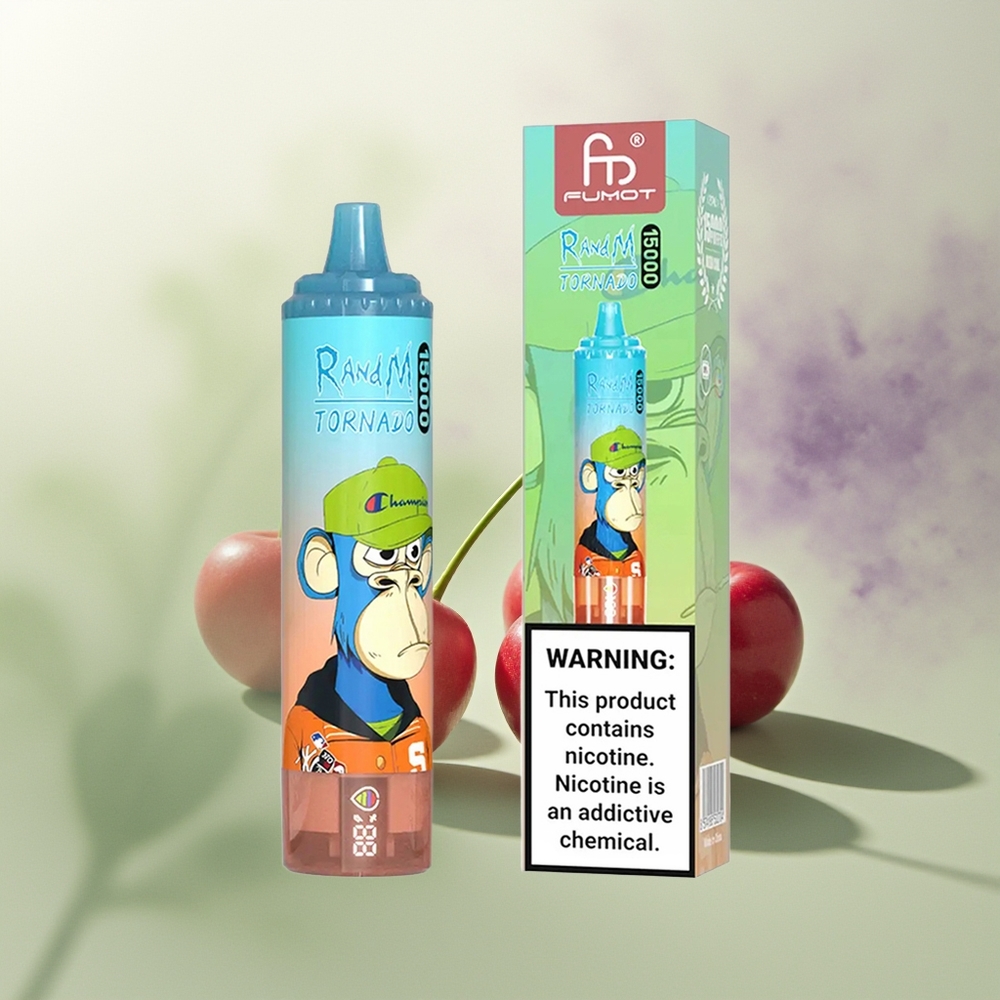 Wholesale Pakistan RandM Fumot Tornado 15000 Puffs Disposable Vape Cherry Cola 0%,2%,3%,5% Nicotine Contain