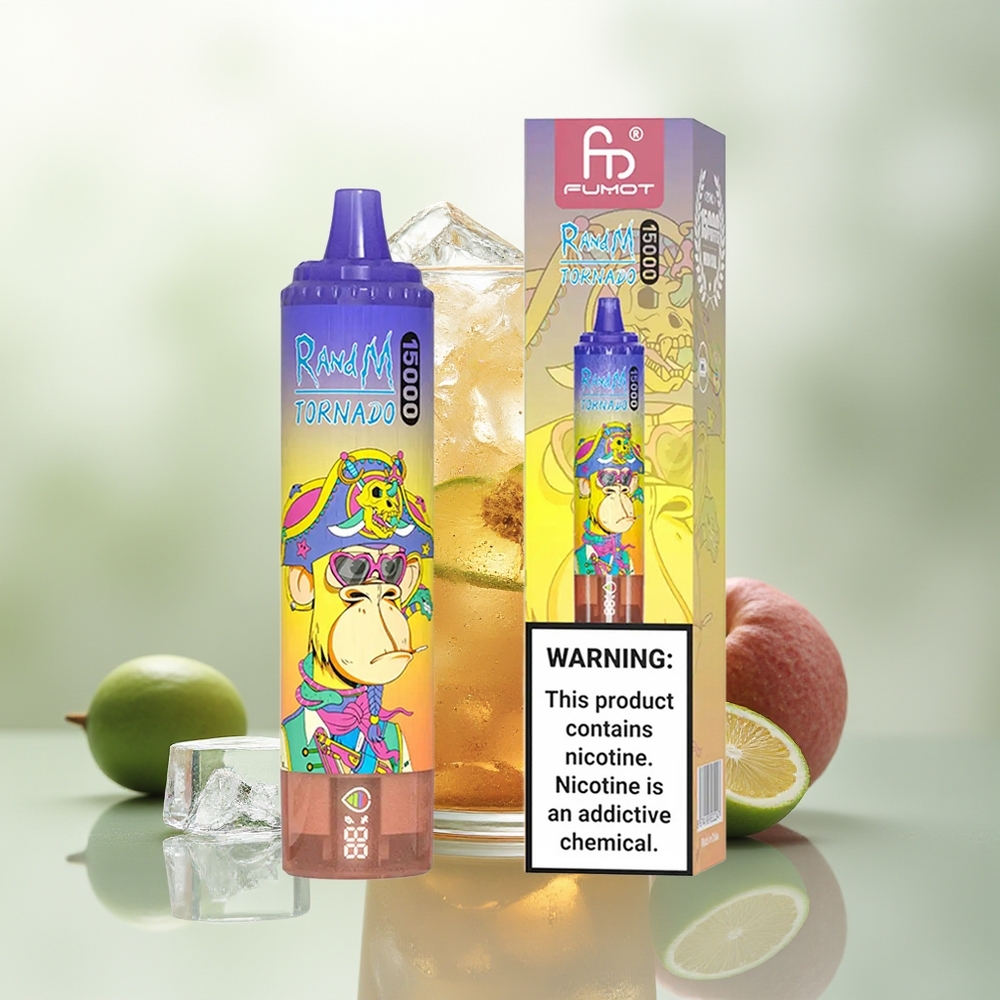 Wholesale Pakistan RandM Fumot Tornado 15000 Puffs Disposable Vape Cola Ice 0%,2%,3%,5% Nicotine Contain