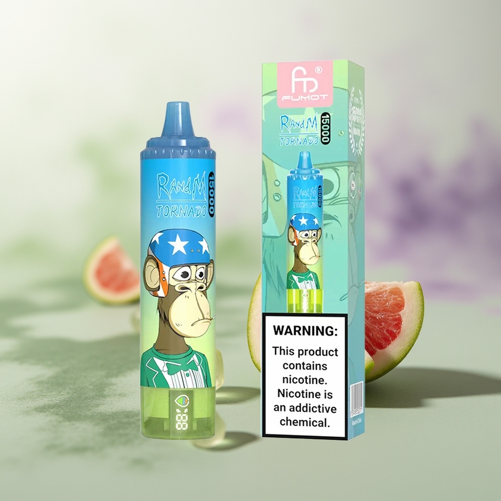 Wholesale Pakistan RandM Fumot Tornado 15000 Puffs Disposable Vape Gummy Bear 0%,2%,3%,5% Nicotine Contain