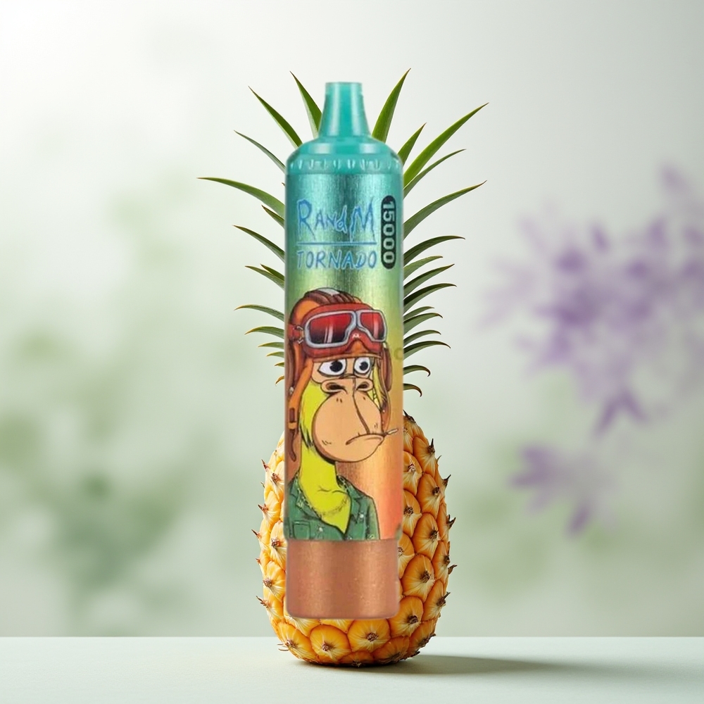 Wholesale Pakistan RandM Fumot Tornado 15000 Puffs Disposable Vape Iced Pineapple 0%,2%,3%,5% Nicotine Contain