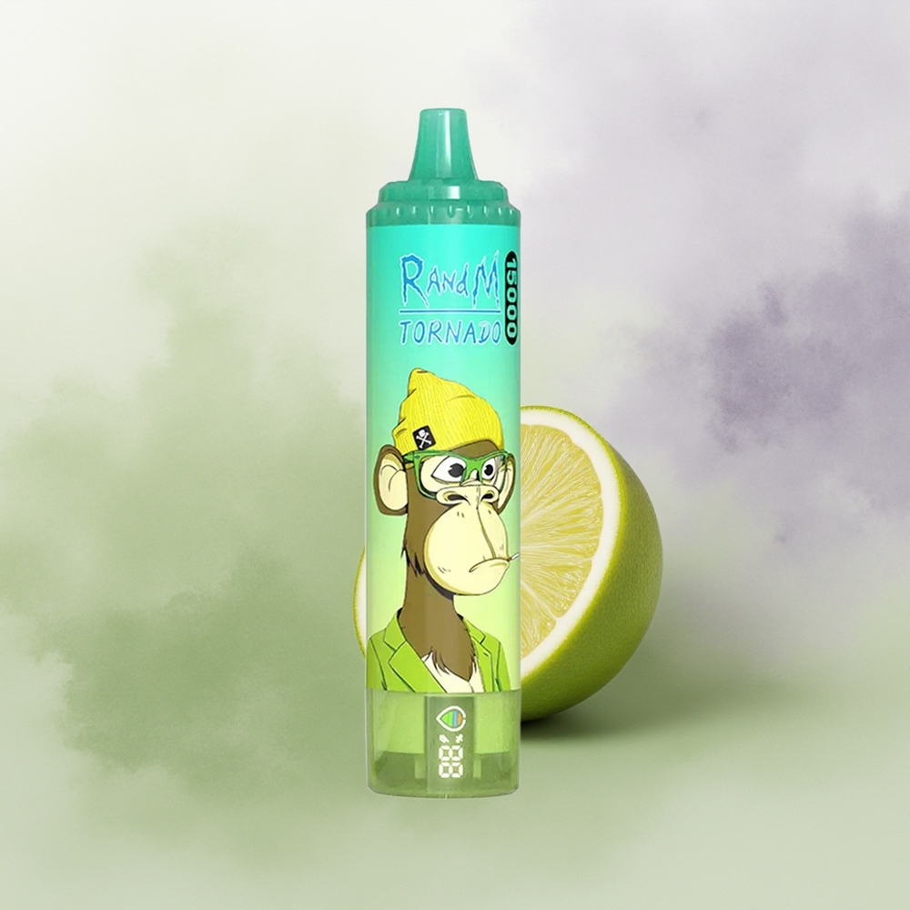 Wholesale Pakistan RandM Fumot Tornado 15000 Puffs Disposable Vape Lemon Lime 0%,2%,3%,5% Nicotine Contain