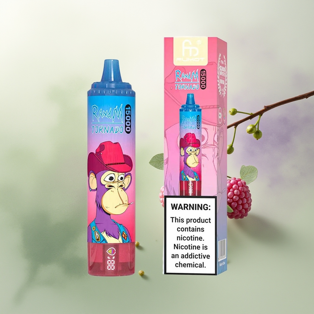 Wholesale Pakistan RandM Fumot Tornado 15000 Puffs Disposable Vape Mixed Berry 0%,2%,3%,5% Nicotine Contain