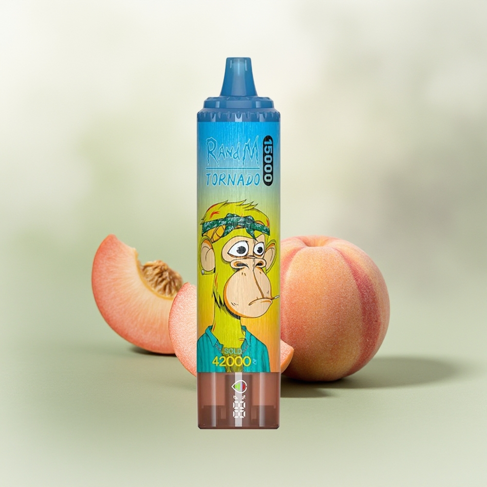 Wholesale Pakistan RandM Fumot Tornado 15000 Puffs Disposable Vape Peach Mango 0%,2%,3%,5% Nicotine Contain