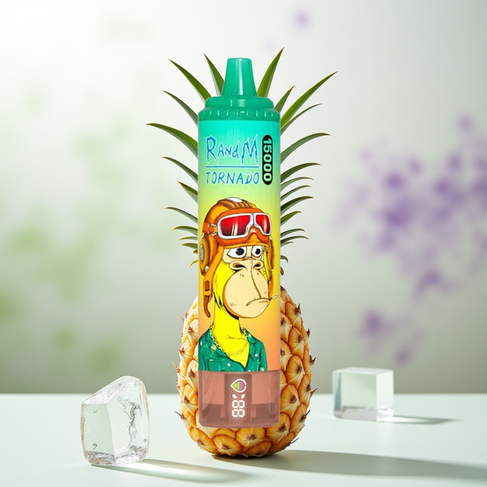 Wholesale Pakistan RandM Fumot Tornado 15000 Puffs Disposable Vape Pineapple Ice 0%,2%,3%,5% Nicotine Contain