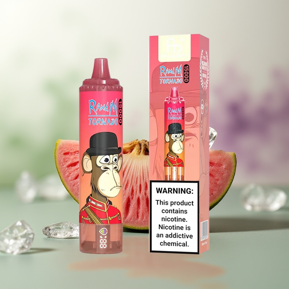 Wholesale Pakistan RandM Fumot Tornado 15000 Puffs Disposable Vape Red Energy Ice 0%,2%,3%,5% Nicotine Contain