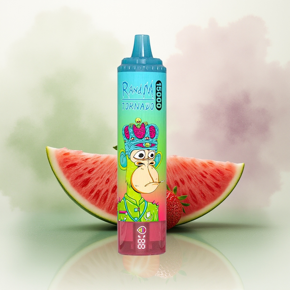 Wholesale Pakistan RandM Fumot Tornado 15000 Puffs Disposable Vape Strawberry Watermelon 0%,2%,3%,5% Nicotine Contain
