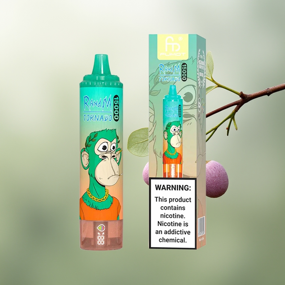 Wholesale Pakistan RandM Fumot Tornado 15000 Puffs Disposable Vape Triple Berry 0%,2%,3%,5% Nicotine Contain
