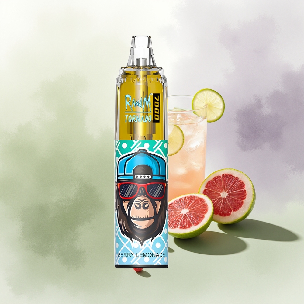 Wholesale Pakistan RandM Fumot Tornado 7000 Puffs Disposable Vape Berry Lemonade 0%,2%,3%,5% Nicotine Contain