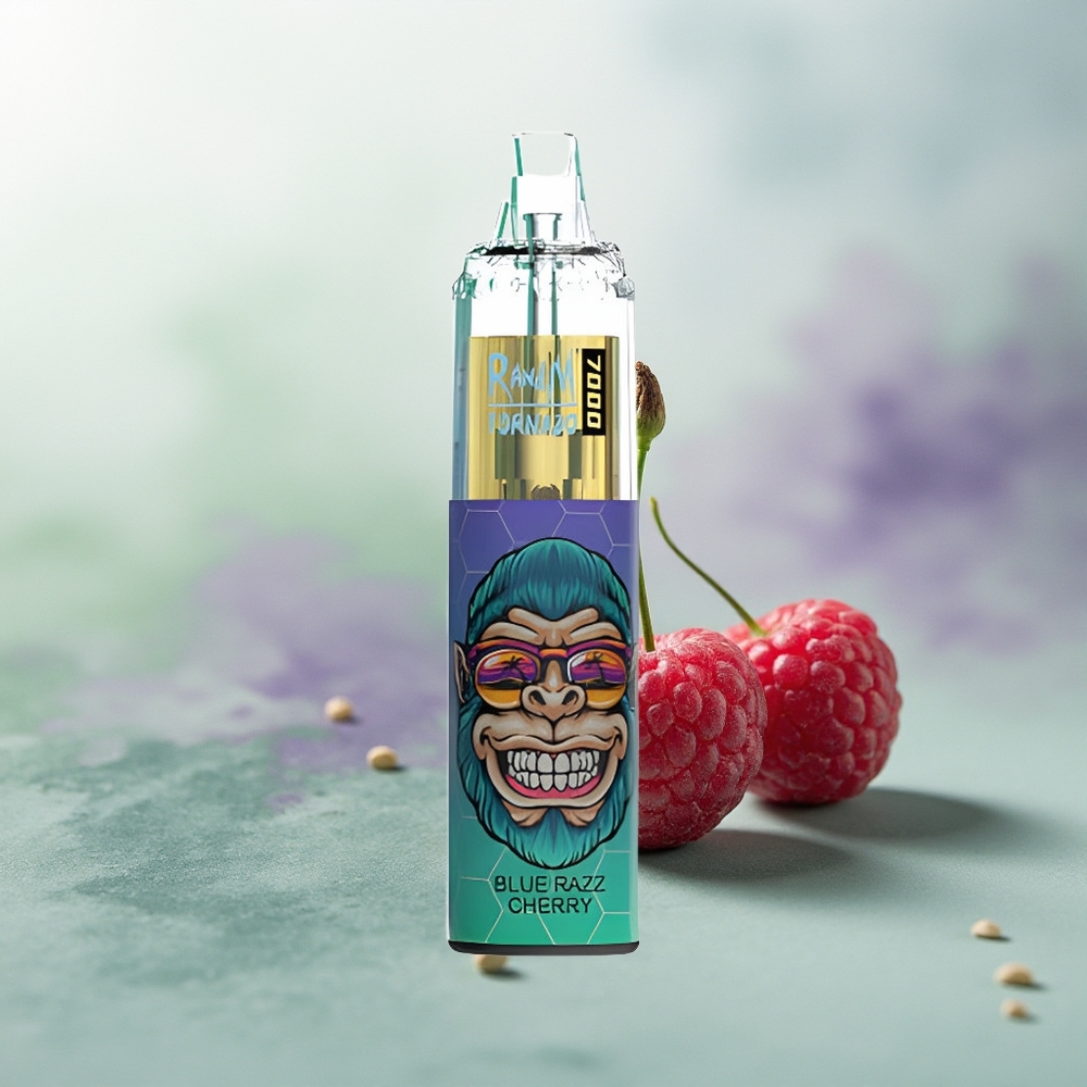 Wholesale Pakistan RandM Fumot Tornado 7000 Puffs Disposable Vape Blue Razz Cherry 0%,2%,3%,5% Nicotine Contain