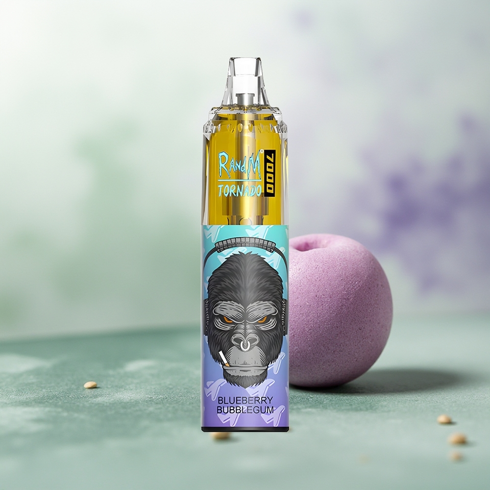 Wholesale Pakistan RandM Fumot Tornado 7000 Puffs Disposable Vape Blueberry Bubblegum 0%,2%,3%,5% Nicotine Contain