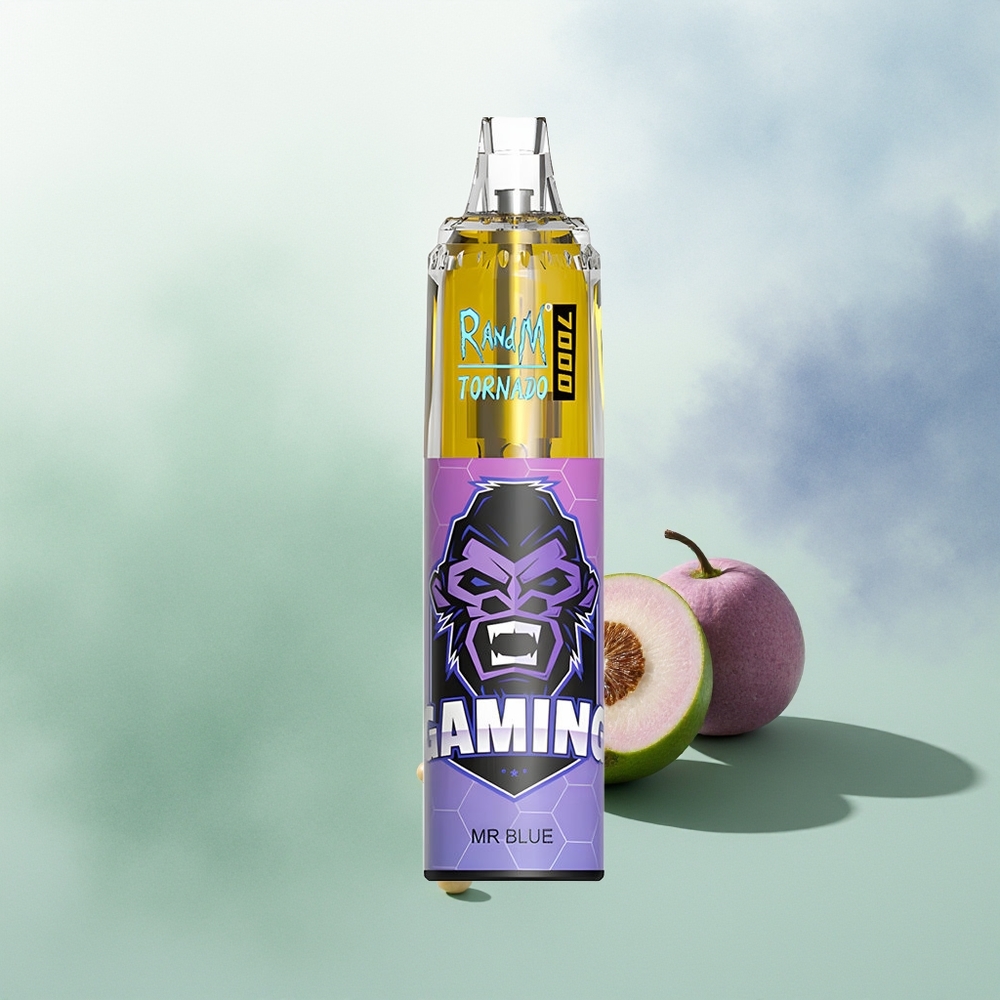 Wholesale Pakistan RandM Fumot Tornado 7000 Puffs Disposable Vape Dr. Blue 0%,2%,3%,5% Nicotine Contain