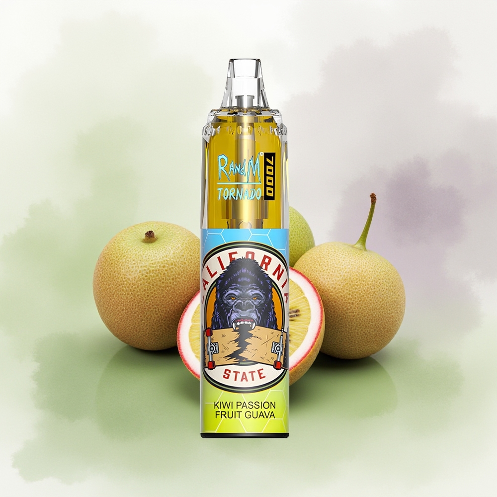 Wholesale Pakistan RandM Fumot Tornado 7000 Puffs Disposable Vape Kiwi Passion Fruit Guava 0%,2%,3%,5% Nicotine Contain
