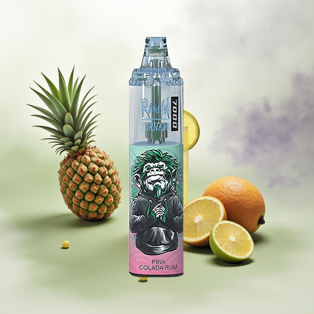 Wholesale Pakistan RandM Fumot Tornado 7000 Puffs Disposable Vape Pina Colada Rum 0%,2%,3%,5% Nicotine Contain