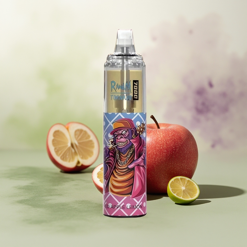 Wholesale Pakistan RandM Fumot Tornado 7000 Puffs Disposable Vape Red Apple Lemon 0%,2%,3%,5% Nicotine Contain