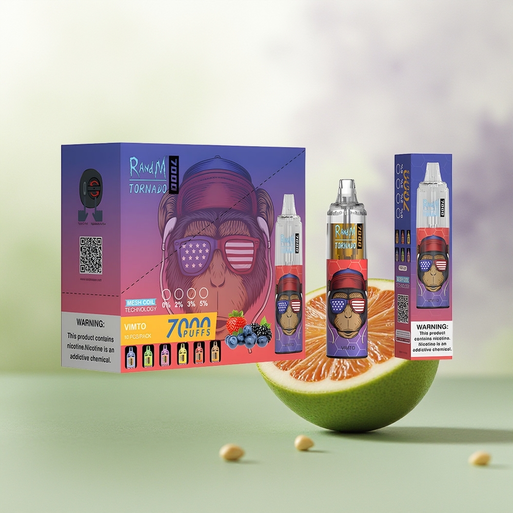 Wholesale Pakistan RandM Fumot Tornado 7000 Puffs Disposable Vape Vimto 0%,2%,3%,5% Nicotine Contain