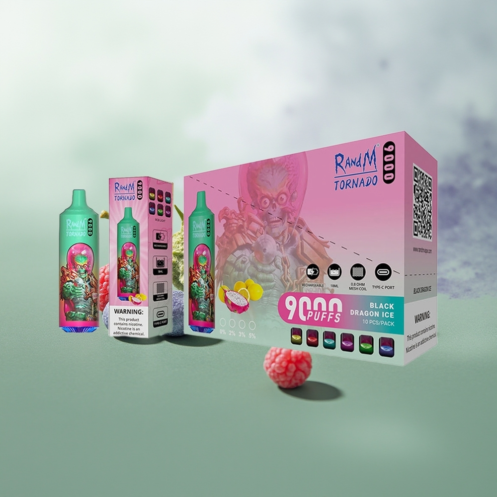 Wholesale Pakistan RandM Fumot Tornado 9000 Puffs Disposable Vape Blue Razz Kush