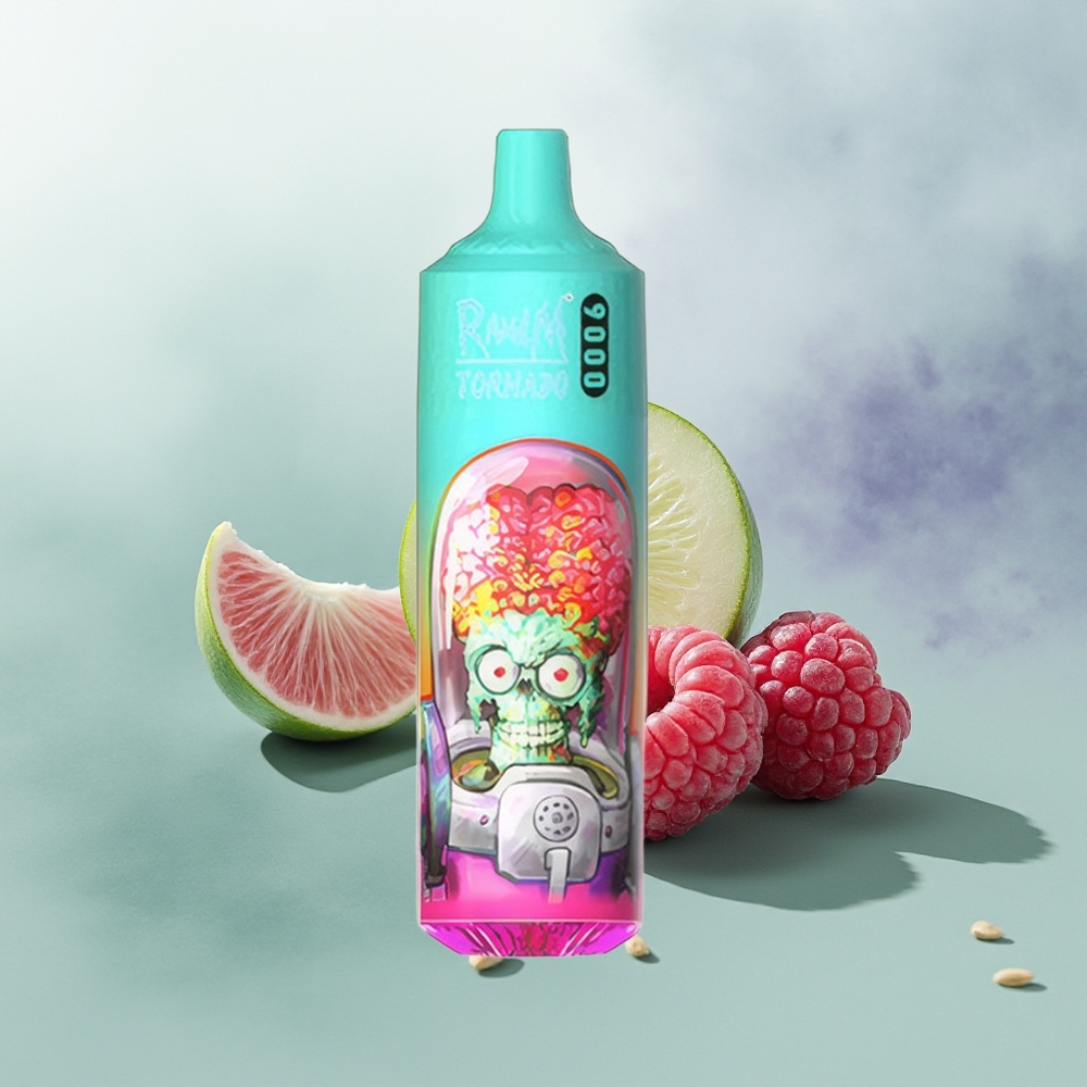 Wholesale Pakistan RandM Fumot Tornado 9000 Puffs Disposable Vape Blue Sour Raspberry